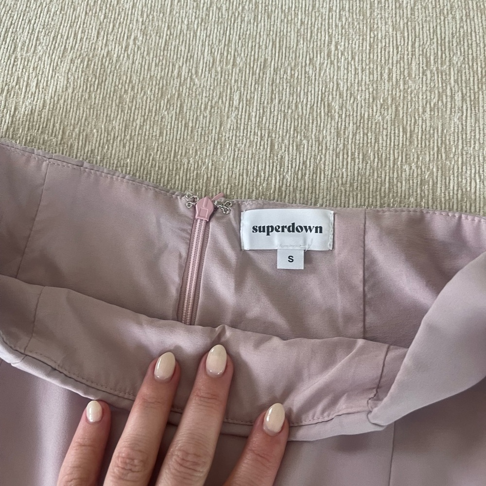 Pastel pink skirt